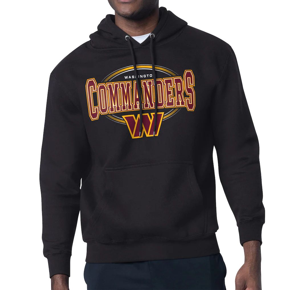 Men 2026 NFL Washington Commanders hoodie Black 03